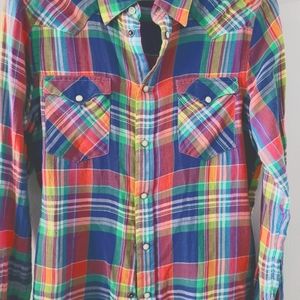 Womens plaid Ralph Lauren shirt